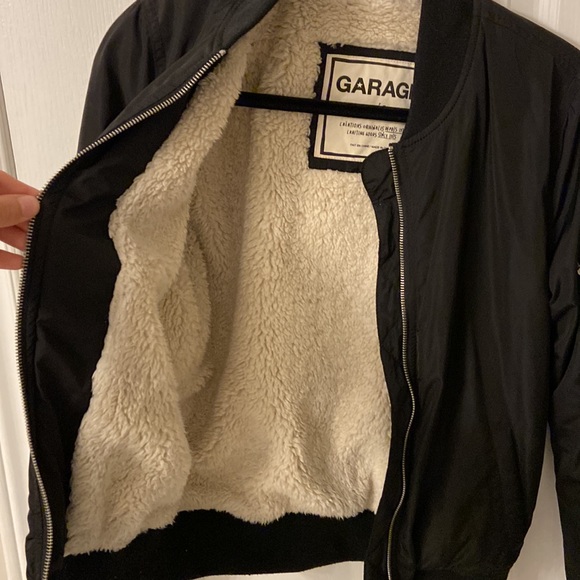 Garage Bomber Sherpa Lined Size Small - Picture 2 of 6